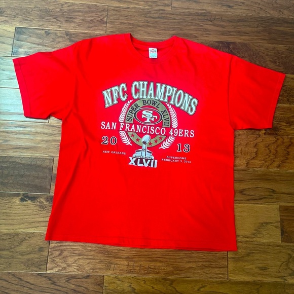 2013 San Francisco 49’ers NFC Champions Super Bowl Bowl T-Shirt. - Picture 1 of 5